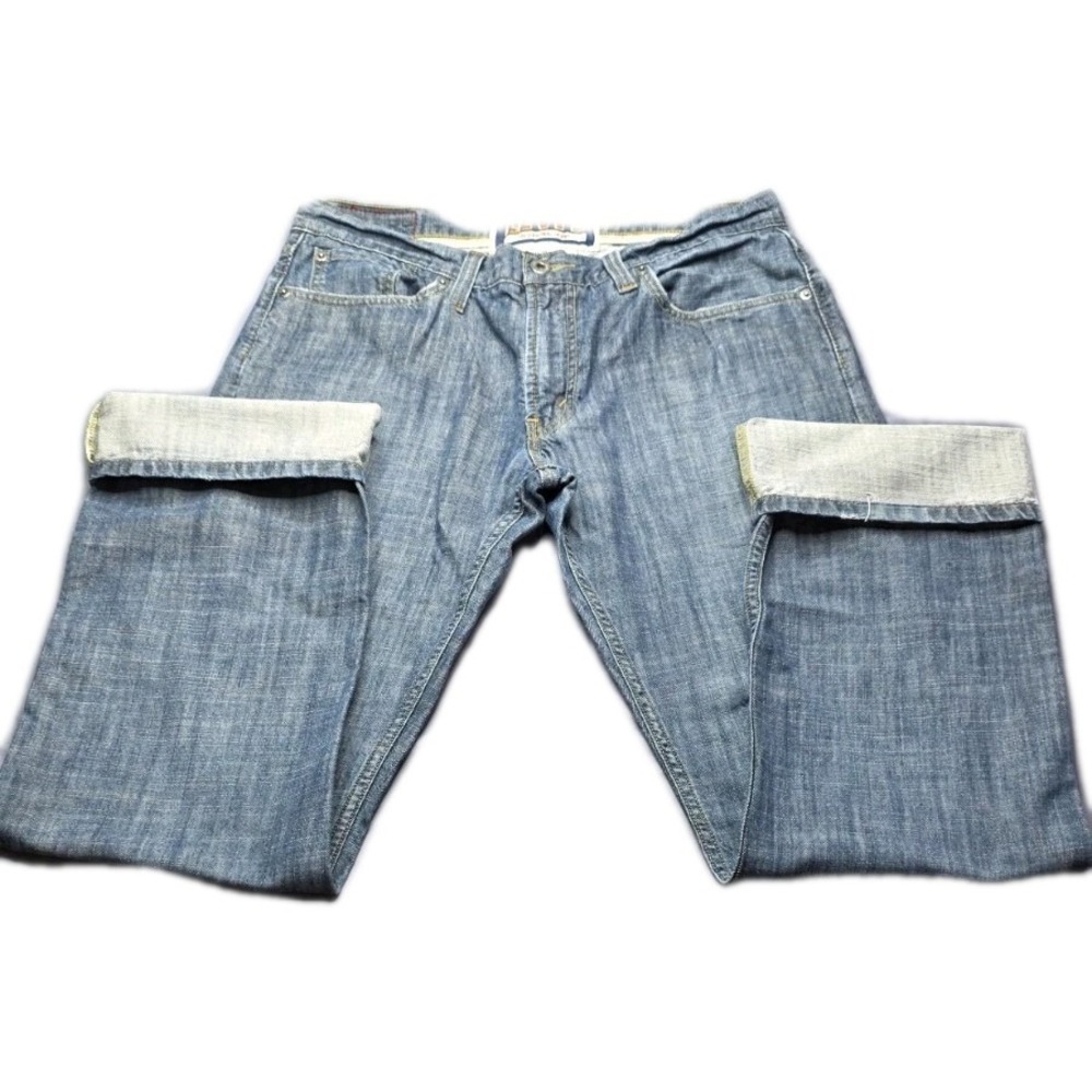 Men's 2000's Levi's 514 Slim Straight Leg Light Medium Wash Jeans 34x34
